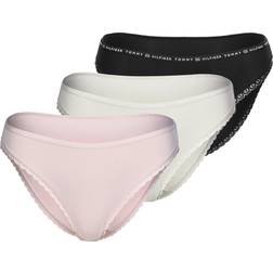 Tommy Hilfiger 3-pak Lace Brief Black/Pink