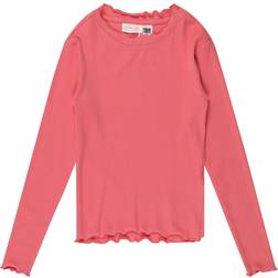 Urban Classics Girls Short Rib Longsleeve - Schwarz