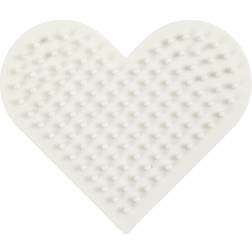 Nabbi BioBeads pegboard, small heart, size 7x8,5 cm, 1 pc