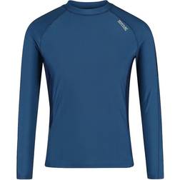 Regatta Long Sleeve Rash Guard Men - Dynasty Blue/Moonlight Denim