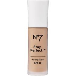 No7 Stay Perfect Foundation SPF30 #8 Warm Ivory