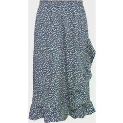 Only Onlolivia Long Wrap Skirt Wvn Noos Midikjolar