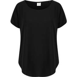 Tombo Scoop Neck T-Shirt - Black