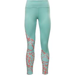 Reebok Running Printed Leggings - Semi Classic Teal