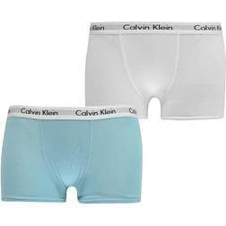 Calvin Klein Pack Trunks - White/Aqua