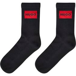 HUGO Pack Rib Label Crew Socks