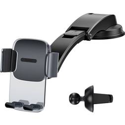 Baseus Porta Cellulare Da Auto 2in1 Nero