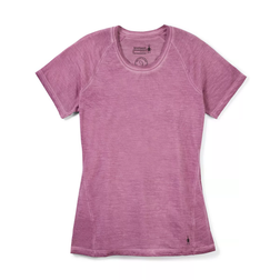 Smartwool Women's Merino Short Sleeve Tee Summer Sound Wash (plantefarvet rosa)