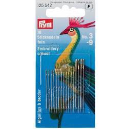 Prym Broderinålar Stål Silver 0,60x35mm Str. 9 16 styck