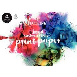 Talens Ecoline Liquid Watercolour Paper White A4 150g 75 sheets