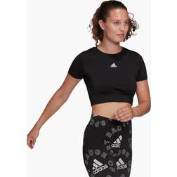 adidas Sml Fit T-paita - Black/White