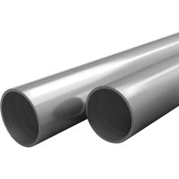 vidaXL Edelstahlrohre Rund V2A 2m Ø70x1,8mm