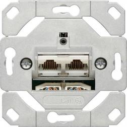 Gira 245200 Network socket 2-fold Cat.6A IEEE 802.3an flush-mounting insert