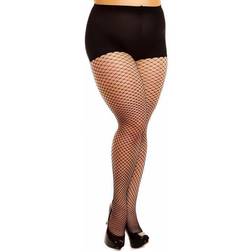 GLAMORY Women's Mesh Pantyhose, Black