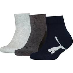 Puma Ankelstrømper Kids Quarter - Sort/Mørk Grå/Lys Gr