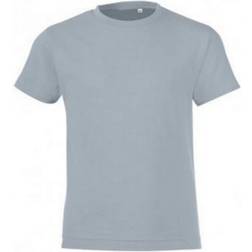 Sols SOLS Childrens/Kids Regent Short Sleeve Fitted T-Shirt (12 Years) (Heather Denim)