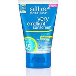 Alba Botanica Sport Mineral Sunscreen SPF 45 Fragrance Free (113 g)