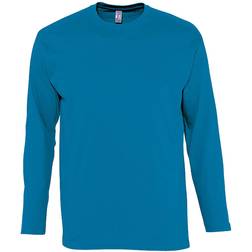 Sols Monarch Long Sleeve T-shirt - Aqua