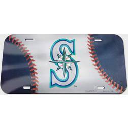 WinCraft Seattle Mariners Ball Crystal Mirror License Plate