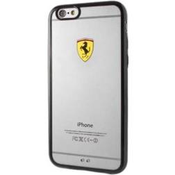 Ferrari Hardcase FEHCP6BK iPhone 6/6S lenktyninis skydas skaidrus juodas