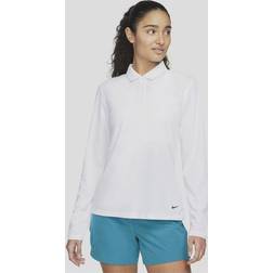 Nike Dri-FIT Victory Women's Long Sleeve Golf Polo - White