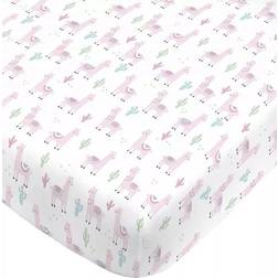 NoJo Llama Fitted Crib Sheet 28x52"