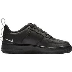 Nike Air Force 1 LV8 Utility GS - Black/Black/Tour Yellow/White
