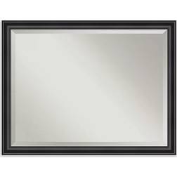 Amanti Art Narrow Framed Bathroom Vanity Mirror in Black Wall Mirror 44x34"