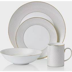 Wedgwood Gio Gold 4-Piece Place Setting Service de Table 4pcs