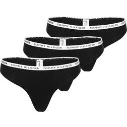 Tommy Hilfiger Thong Negro (3 Unidades) - Black