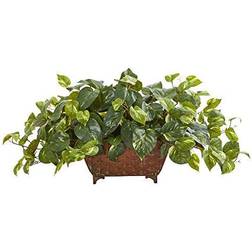 Nearly Natural Pothos Artificial Plant in Planter Artificial Plant