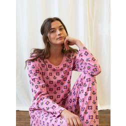 Leveret Womens Flower Pot Cotton Pajama Set