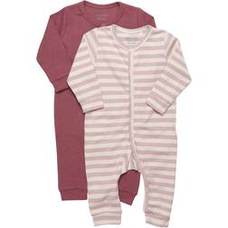 Minymo Sleep Overall 2 Pack Violet Ice - Rosa/Pink