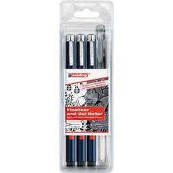 Edding Faserzeichner Tangle Outline Set VE=4 Stifte