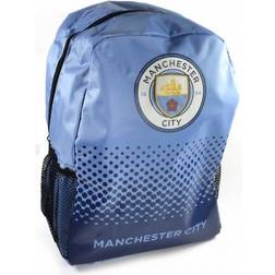 Man City Unisex Fade Design Backpack (One Size) (Black/White)