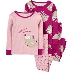 Carter's Baby Girl's Pajamas 4-Piece Set - Pink