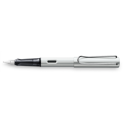 Lamy GmbH AL-star 025 Fountain Pen Aluminium Fountain Pen in Light Silver with Transparent Grip and Steel Nib Nib Size M