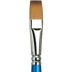 Winsor & Newton Brush, Wood, Transparent, No 16 15 mm, flat brush, long handle