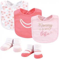 Little Treasures Mommys Bestie Bib and Sock Set 5-Piece