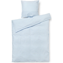 Juna Bæk & Bølge Påslakan Light Blue/White (220x140cm)