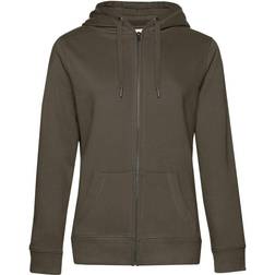 B&C Collection Queen Zipped Hoodie - Khaki