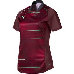 Puma Women ftblNXT Graphic Shirt W Jersey Vineyard Wine/Green Glimmer