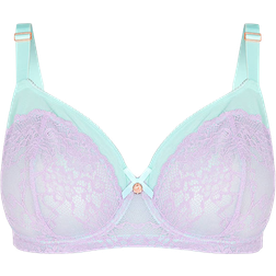 Oola Tonal Lace Underwired Bra - Mint/Lilac