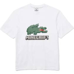 Lacoste Minecraft Crocodile Crew Neck T-shirt - White