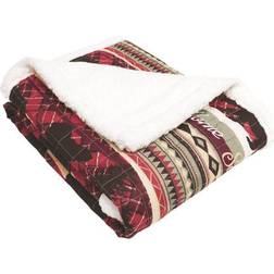 Lush Decor Holiday Lodge Sherpa Blankets Brown, Red (152.4x127)