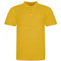 AWDis Pique Short Sleeve Polo Shirt - Mustard Yellow