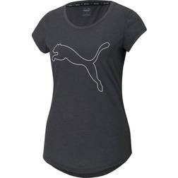 Puma Performance Heather Cat Tee - Medium Gray Heather