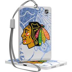 Strategic Printing Chicago Blackhawks Ice Tilt Pocket Bluetooth Speaker