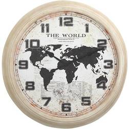 Yosemite Home Decor World Map Wall Clock 36.6"