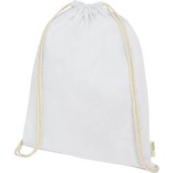 Bullet Orissa Organic Cotton Drawstring Bag (One Size) (White)